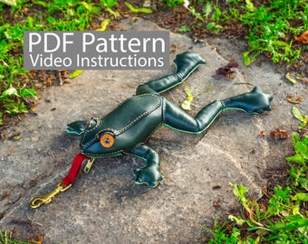 PDF Pattern Leather Frog Coin Purse