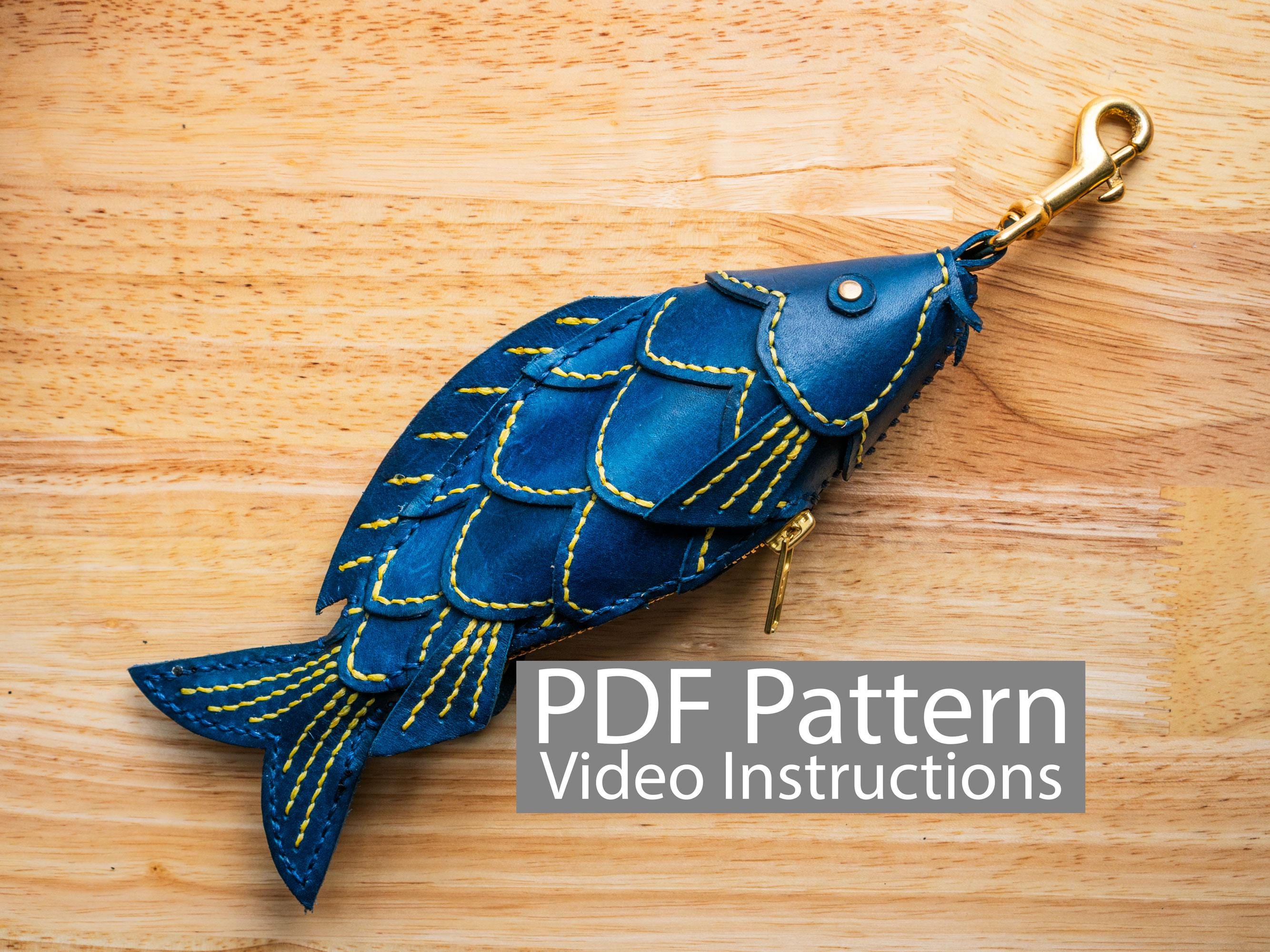 PDF Pattern Leather Koi Fish Coin Purse - Etsy