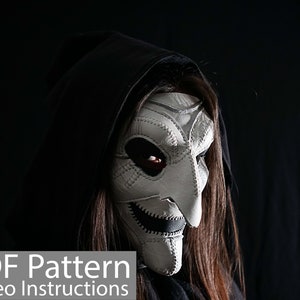 PDF-patroon lederen heksenmasker