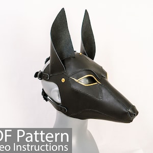 PDF Pattern Leather Anubis Mask
