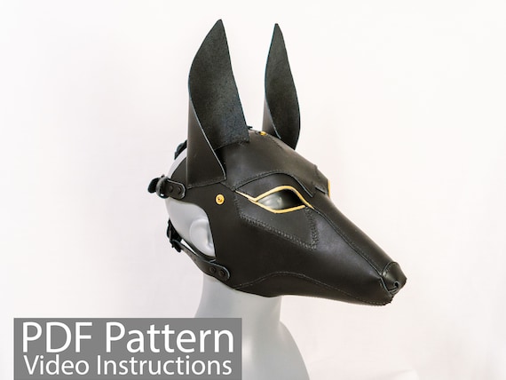 PDF Pattern Leather Anubis Mask