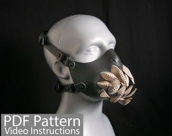 PDF Pattern Leather Leech Teeth Mask