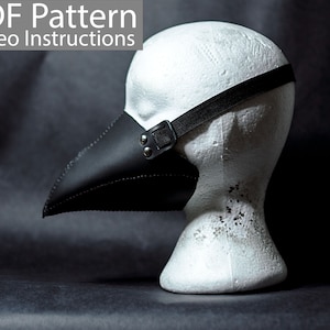 PDF Pattern Leather Plague Doctor Half Mask