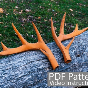 PDF Pattern Leather Antlers