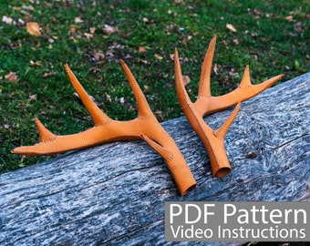 PDF Pattern Leather Antlers