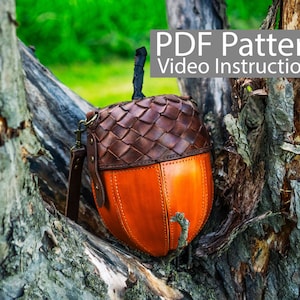 PDF Pattern Leather Acorn Bag