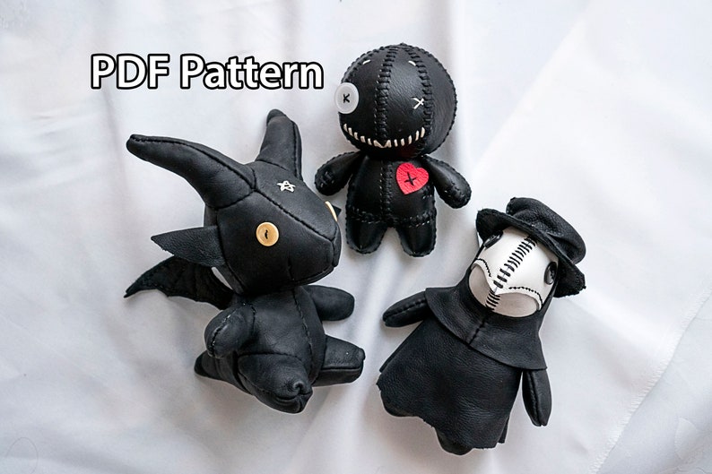 PDF Pattern Leather Dolls 3 Pack 