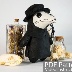 PDF Pattern Leather Plague Doctor Doll