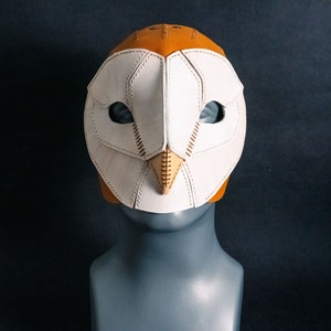 PDF Pattern Leather Barn Owl Mask image 4