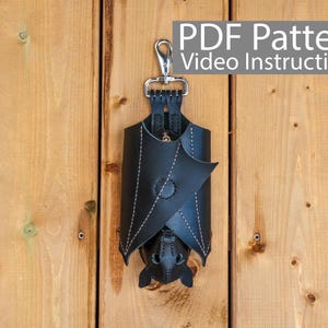 PDF Pattern Leather Bat Coin Purse