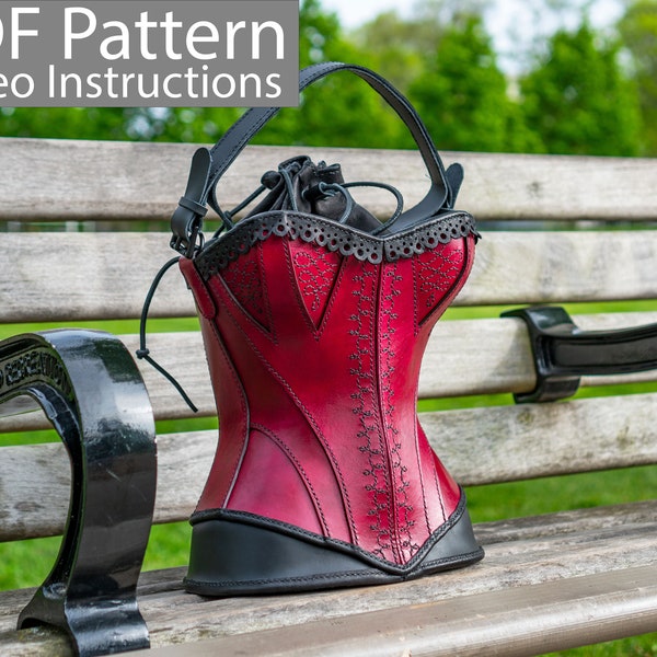 PDF Pattern Leather Corset Bag