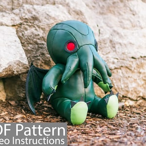 PDF Pattern Leather Cthulhu Plush