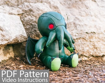 PDF Pattern Leather Cthulhu Plush