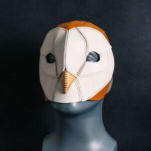 PDF Pattern Leather Barn Owl Mask image 6