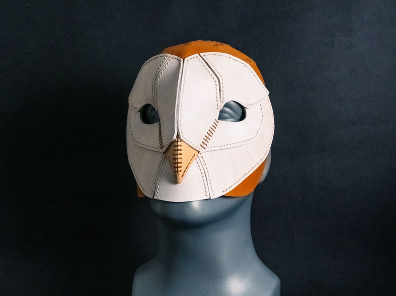 PDF Pattern Leather Barn Owl Mask image 6