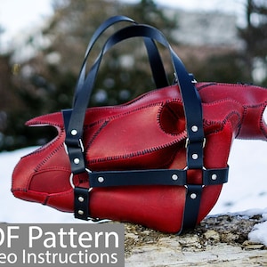 PDF Pattern Leather Horse Skull Bag