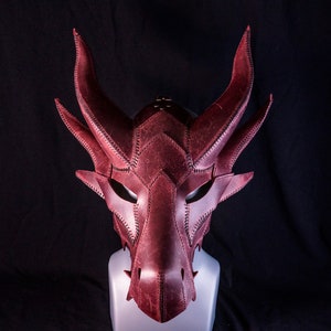 PDF Pattern Leather Dragon Mask image 7
