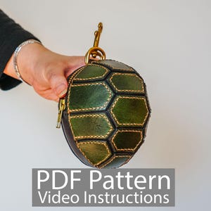 PDF Nähanleitung Schildkrötenpanzer Leder Geldbörse