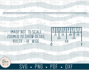 18 inch Ruler for Crafters svg, office boss school tools printable sign print vinyl design cut files DIGITAL DOWNLOAD ONLY vector png dxf