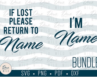 If Lost Please Return To Bundle svg, couples tees customize print sign vinyl design cut files DIGITAL DOWNLOAD ONLY vector png dxf