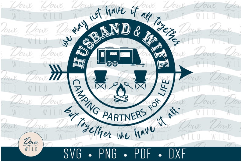 Download Husband & Wife Camping Partners for Life svg vacation ...