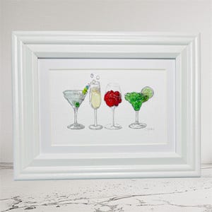 Sea glass, “Classy Cocktails”