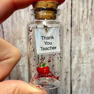 Message in a bottle, “Thank you teacher”