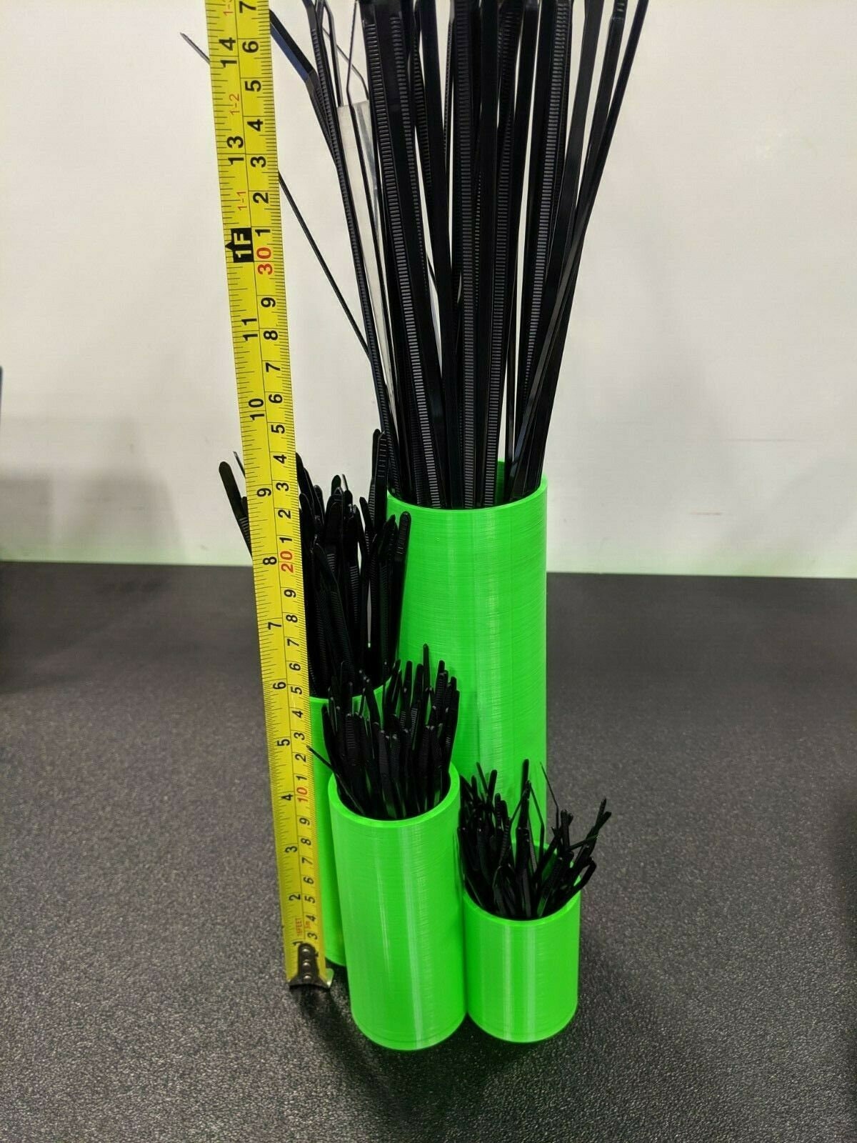 Zip Tie Organizer, Cable Tie Bin. 3D Printed, Custom Colors Garage Home