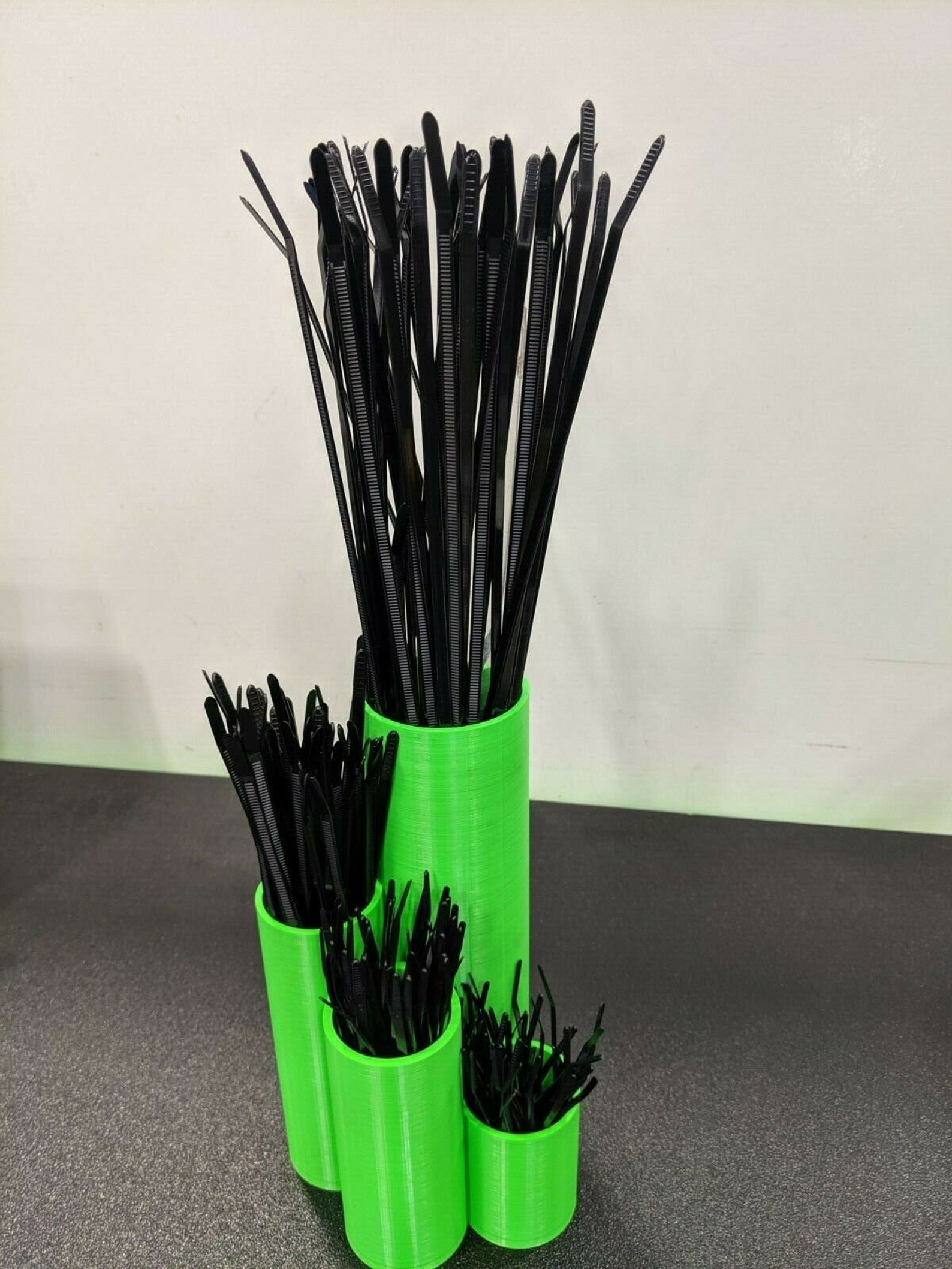 Zip Tie Organizer, Cable Tie Bin. 3D Printed, Custom Colors Garage Home