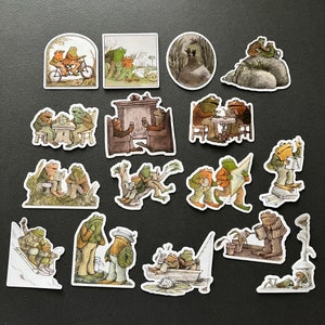 Frog and Toad Arnold Lobel Vintage Book Cover Art Vinyl Stickers (PICK 1 PER IMAGE)