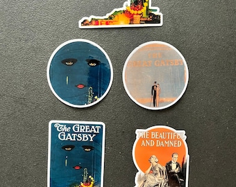 F. Scott Fitzgerald Literature Vinyl Stickers
