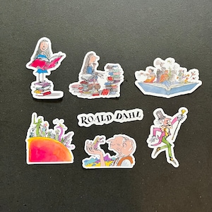 Adesivi in vinile con illustrazioni di Roald Dahl