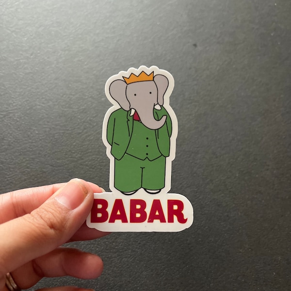 Babar by Jean de Brunhoff Vinyl Sticker