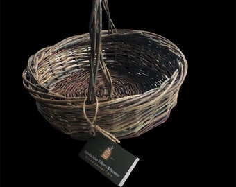 Willow Round Basket with Handle