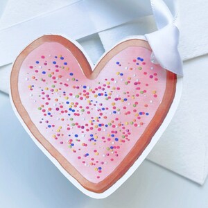 Gift Tag Sprinkle Cookie Illustration & White Ribbon image 5