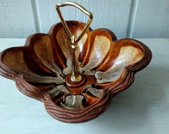 Vintage ceramic MCM nut/candy dish