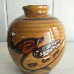 Vintage Ceramic Vase Bird Japan