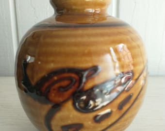 Vintage Ceramic Vase Bird Japan