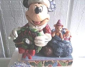 Colección Walt Disney "Feliz Navidad a ti Mickey" de Jim Shore