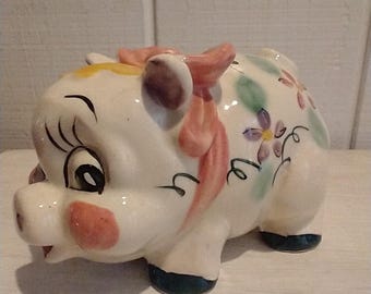 Hucha vintage de cerámica kitsch japonesa