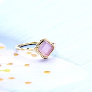 Princess Amethyst Ring, Natural Purple Amethyst Ring, Amethyst Promise Ring, Princess Cut Square Amethyst Ring, Minimalist Ring, Gifts