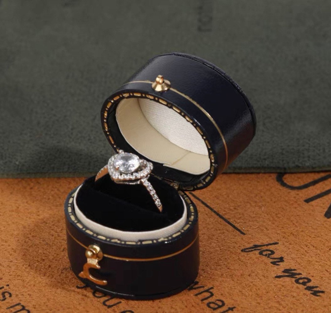 Vintage Style Ring Box, Mini Victorian Style Ring Box, Engagement Ring ...