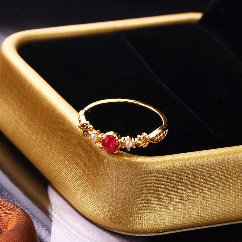 Vintage Ruby Promise Ring