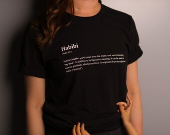 UNISEX Habibi Translation T shirt Etsy