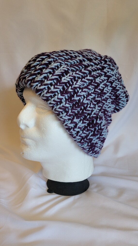Purple and Blue Beanie