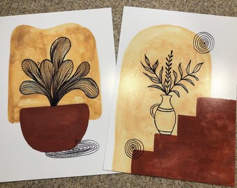 Terra planter-steps set of 2 5x7 prints