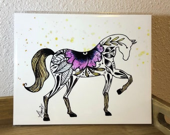 8x10 horse print