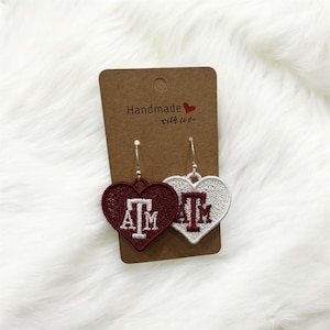 Texas College Earrings