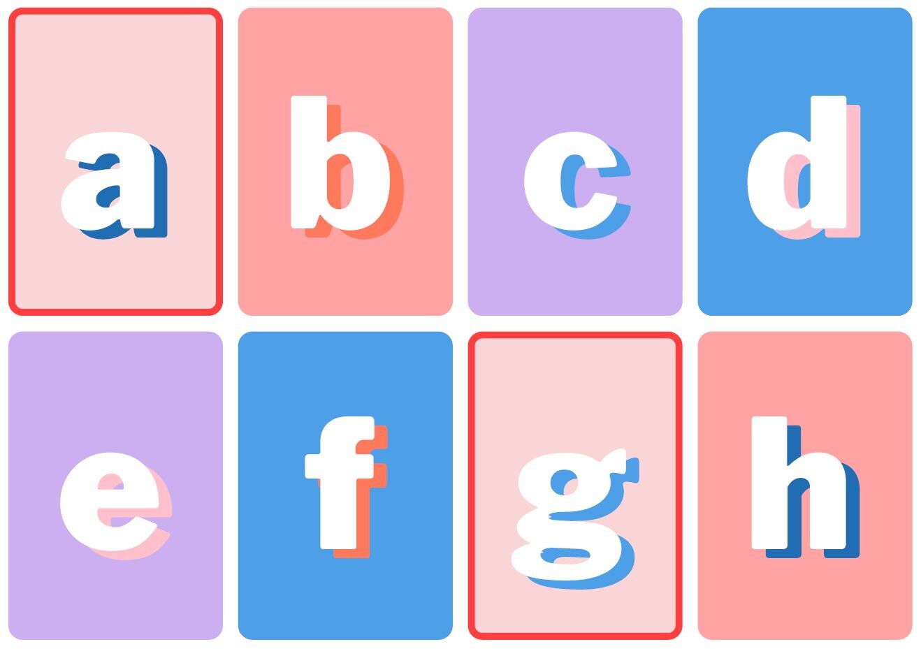 uppercase lowercase alphabet flash cards kindergarten prep etsy