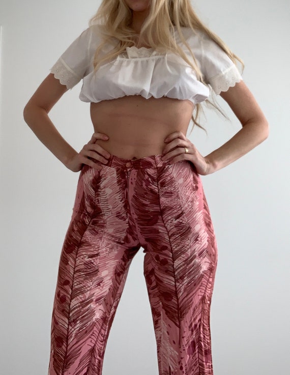 Vintage Cropped Psychedelic Pants